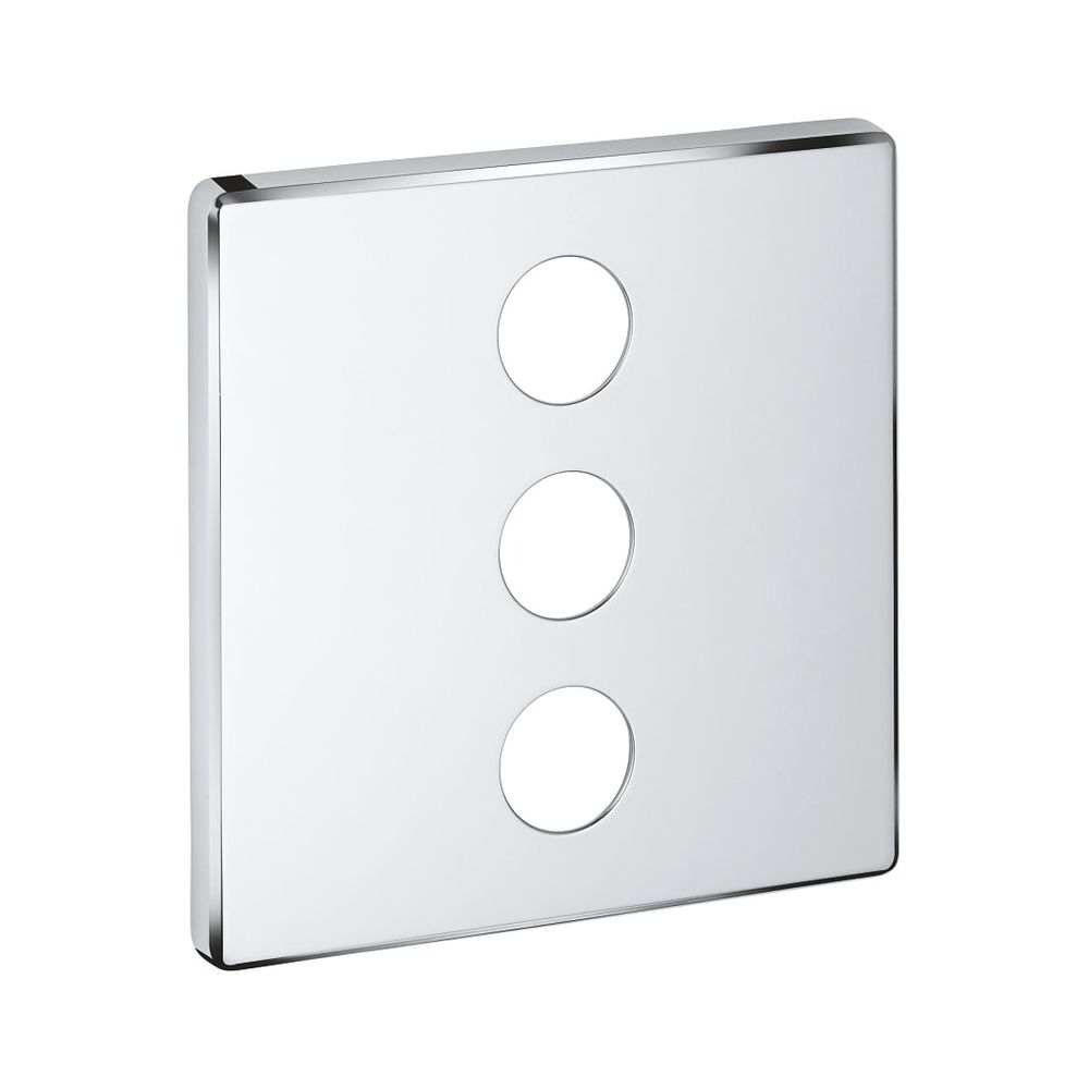 Grohe Rosace carrée pour SmartControl pour kit de montage prêt à poser à vanne triple encastrée, chromé, 48368000