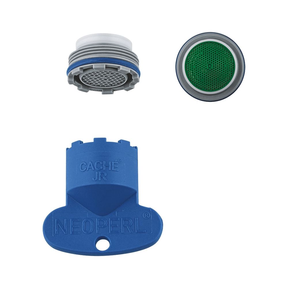 Aérateur à jet laminaire Grohe, filetage extérieur M21,5 x 1, classe de débit PCA, 5,7 l/min, clé de démontage incluse, 48376000