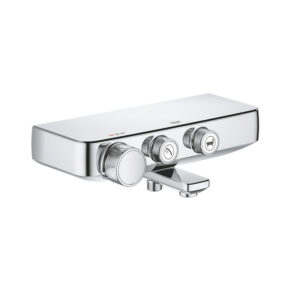 Mitigeur thermostatique Grohe Grohtherm SmartControl pour baignoire, montage mural, chromé, 34718000