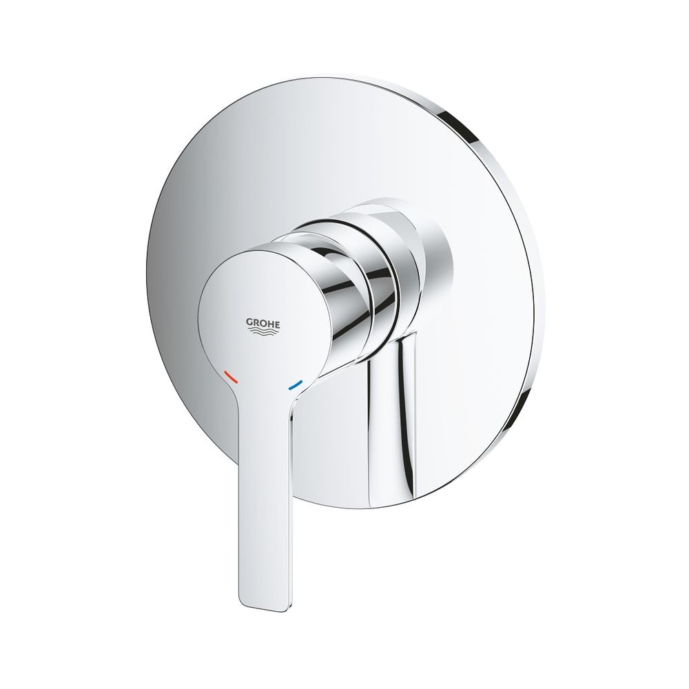 Robinetterie de douche linéaire monocommande Grohe, kit de montage prêt à poser pour Rapido SmartBox, chromé, 24063001
