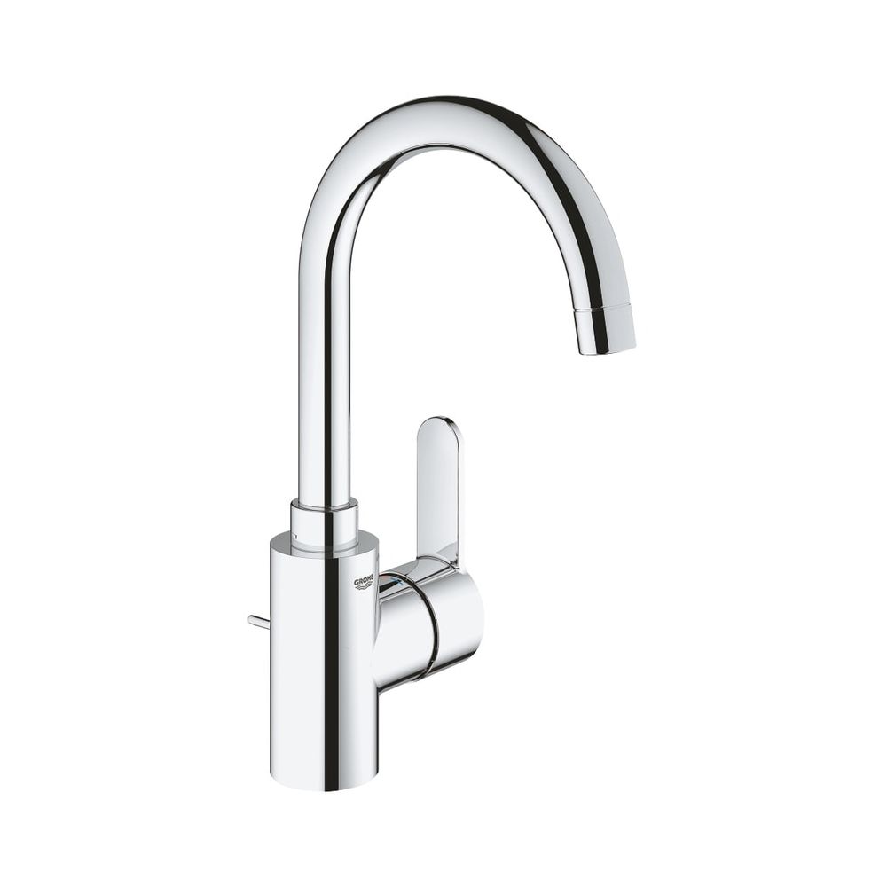 Robinetterie de lavabo Einhand Eurostyle Cosmopolitan L-Size Grohe, chrom, avec garniture d'évacuation à tige 1 1/4", référence 23043003