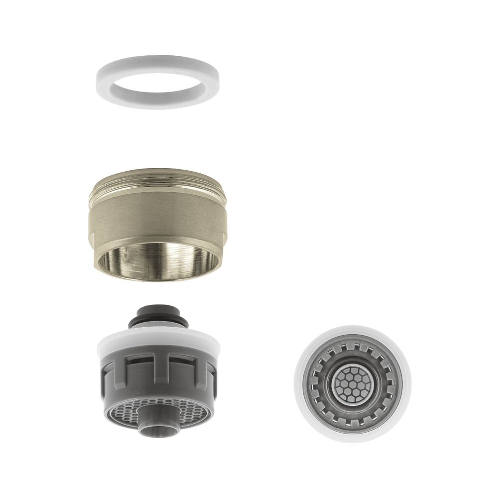 Aérateur Grohe Blue Mousseur pour régulateur à double jet, filetage extérieur M24x1, Supersteel, 48379DC0