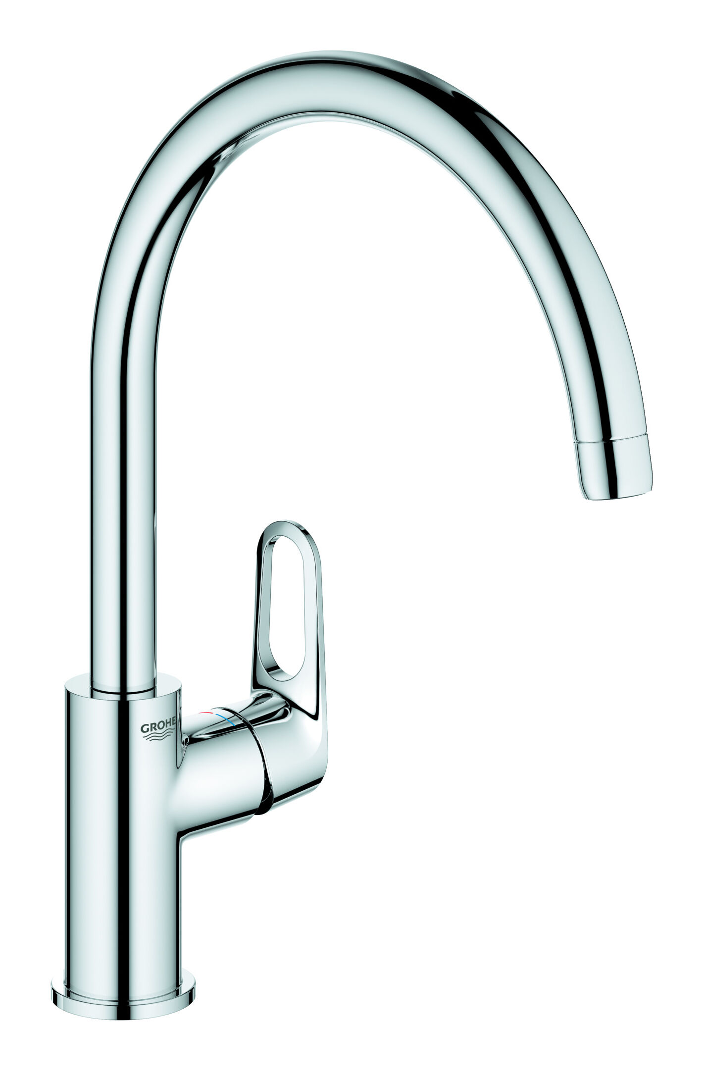 Robinetterie de cuisine GROHE BauFlow à levier unique, 1/2", chromé (31538001)