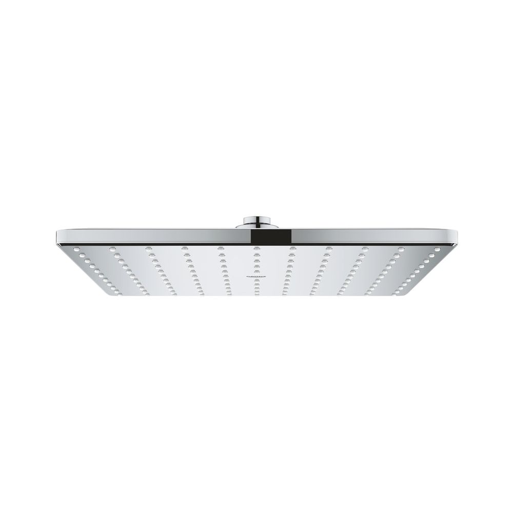 Grohe Rainshower Mono 310 Cube pommeau de douche, fond de pommeau chromé, 1 mode de jet, débit max. à 3 bars 7,5 l/min, chromé, 26568000