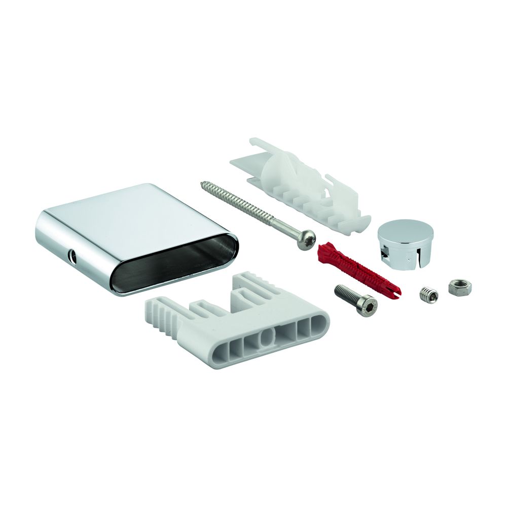 Support de barre de douche Grohe pour barres de douche Rainshower SmartActive, métal, avec kit de fixation, chromé, 48425000