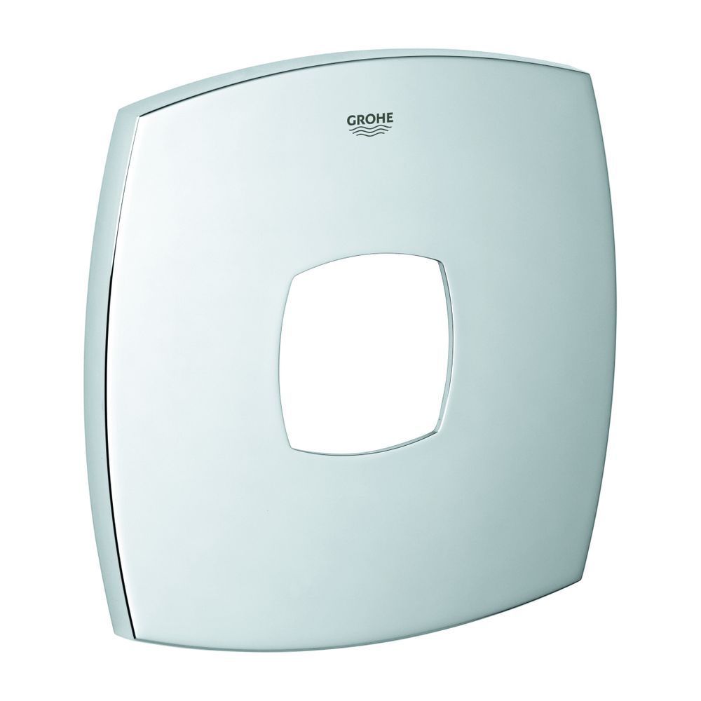 Rosace Grohe pour mitigeur monocommande - Kit de montage mural, rosace murale, fixation encastrée, chromé, 48432000