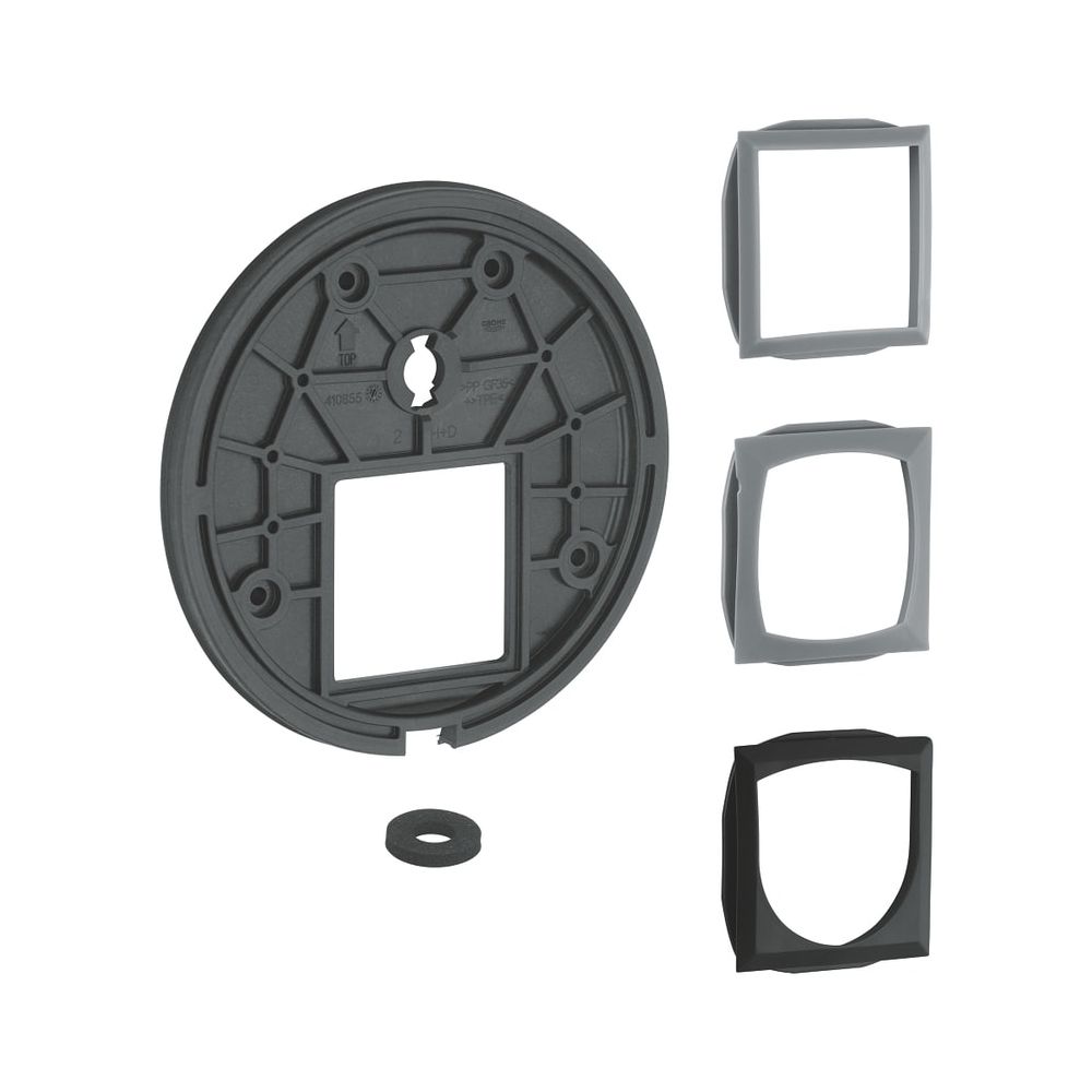 Plaque de montage Grohe pour kit de montage pré-assemblé mitigeur monotrou avec inversion 2 voies, 48438000