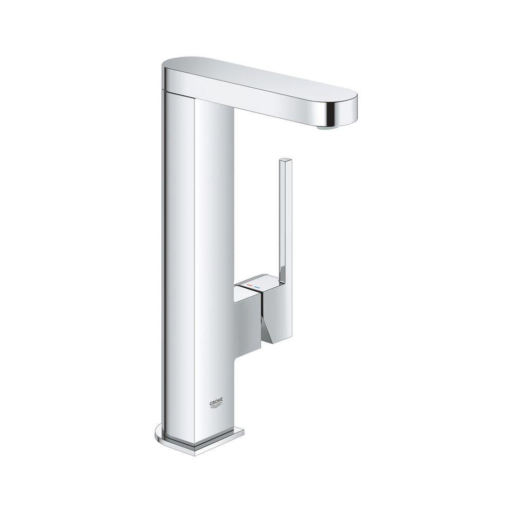 Robinet monocommande Grohe Plus pour lavabo, taille L, montage 1 trou, sortie extractible, garniture Push-Open, chromé, 23844003