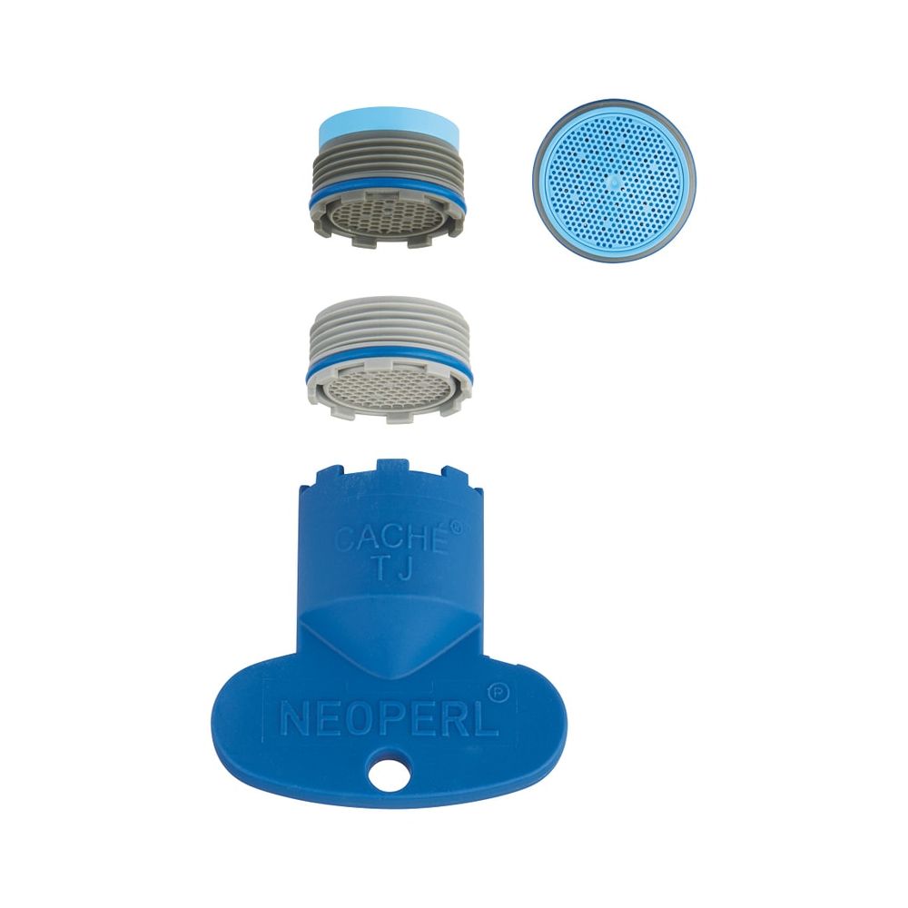 Jeu de régulateurs de jet Grohe, régulateur laminaire, filetage extérieur M18,5x1 intégré, classe de débit A, 13,5-15 l/min à 3 bar, 48470000