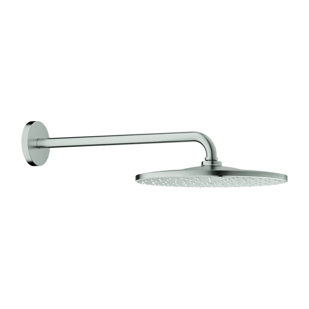 Grohe Rainshower Mono 310 Set pommeau de tête, bras de douche 422 mm, 1 type de jet, fond de pommeau chromé, débit max. 7,5 l/min, Supersteel