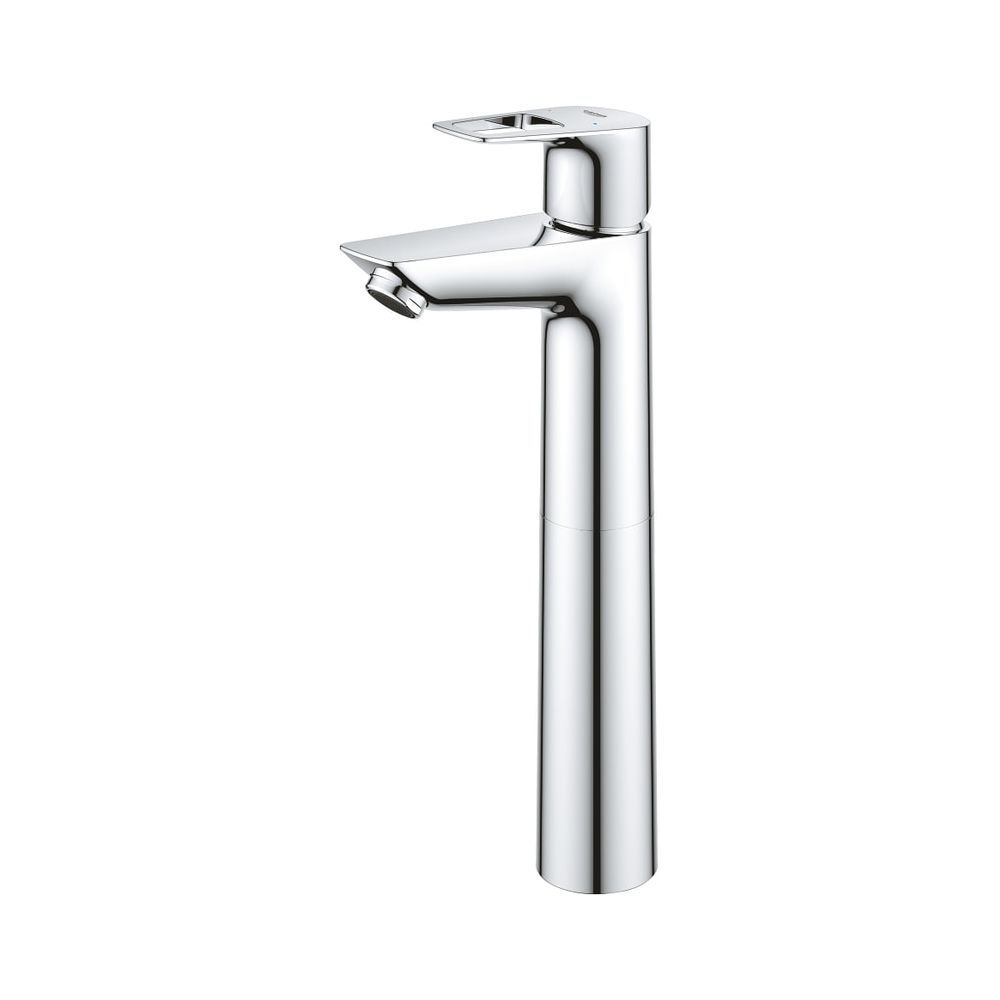 Robinetterie de lavabo Grohe BauLoop, taille XL, limiteur de température, EcoJoy, corps lisse, chromé
