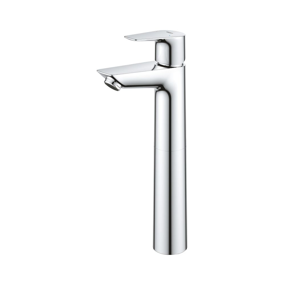 Robinetterie de lavabo BauEdge Grohe, montage à 1 trou, à levier unique, taille XL, avec limiteur de température, chromé, 23761001