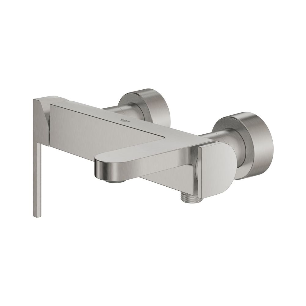 Robinetterie de baignoire Grohe Plus, montage mural, Supersteel, 33553DC3
