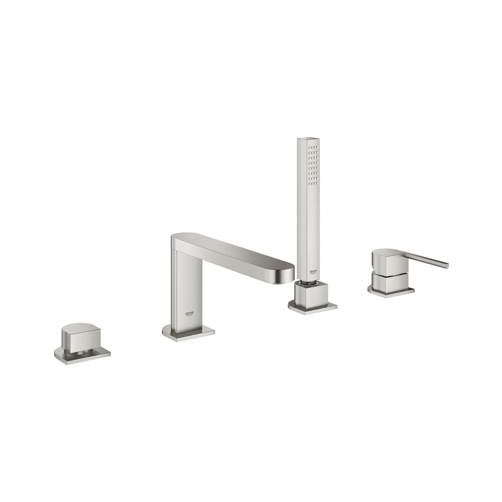 GROHE Plus Combinaison bain/douche à 4 trous monocommande, Supersteel, référence 29307DC3
