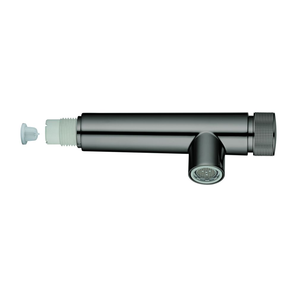 Pommeau de douchette extractible Grohe SmartControl pour batterie de cuisine, Graphite dur, 48487A00