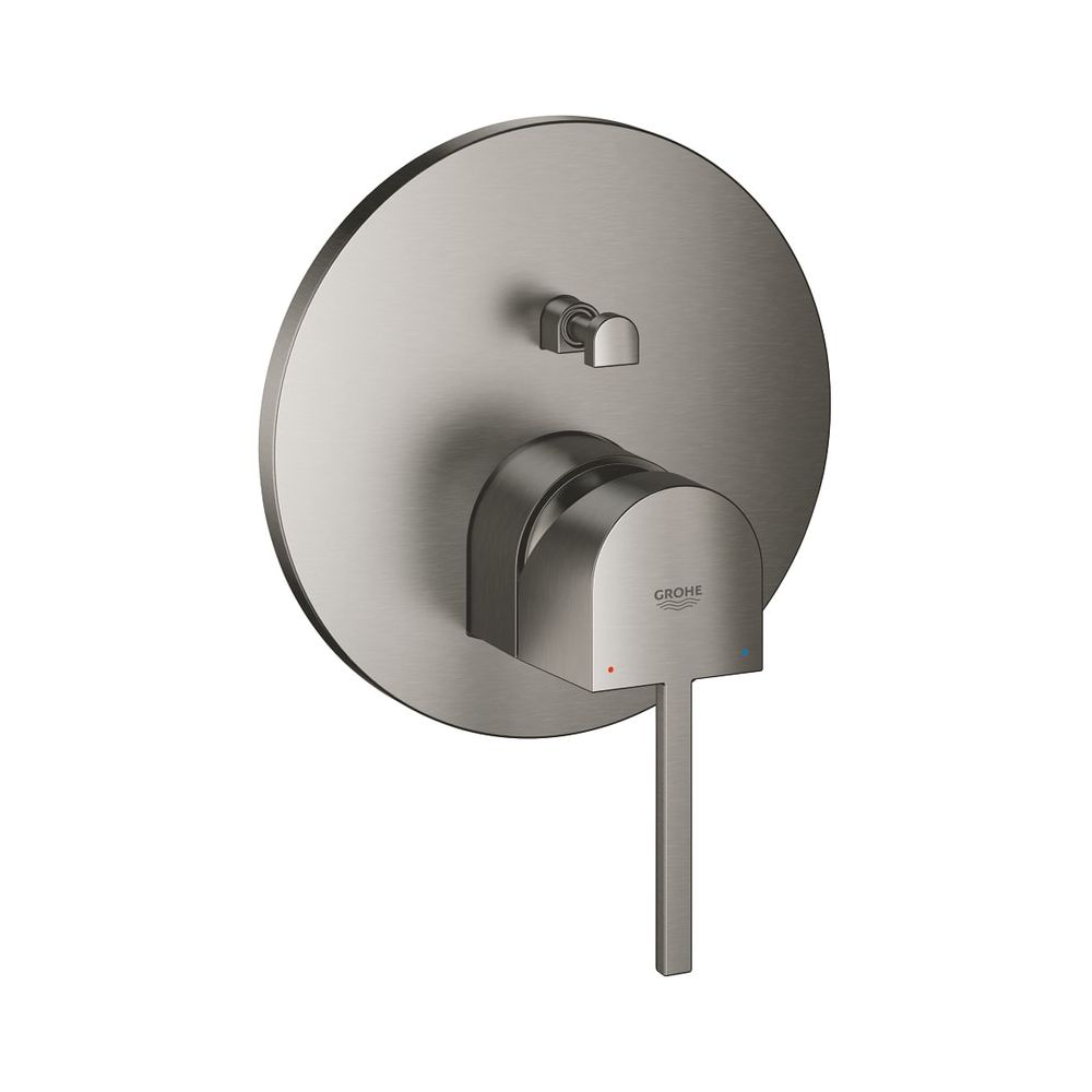 Robinetterie monocommande Grohe Plus pour baignoire, kit de montage complet pour Rapido SmartBox, Graphite hard brossé, 24060AL3