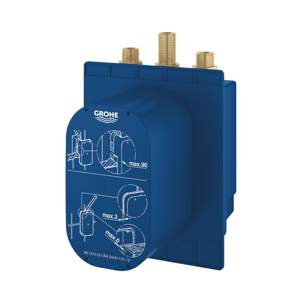 Corps encastré Grohe Eurosmart CE pour douche 36 415 et 36 463 avec mélange thermostatique intégré et préréglable