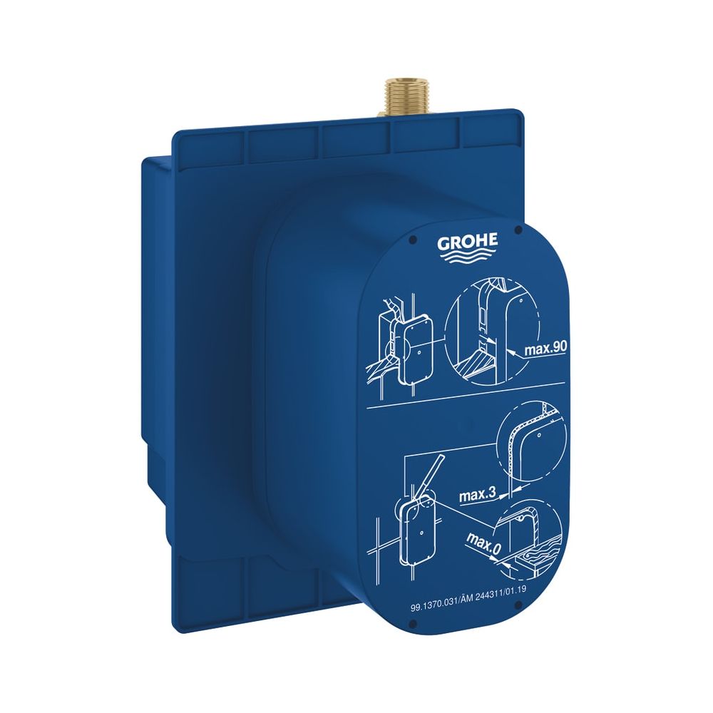 Boîte d'encastrement Grohe EuroPro CE sans mitigeur pour meuble vasque - Kit de montage infrarouge prêt à poser 230 V