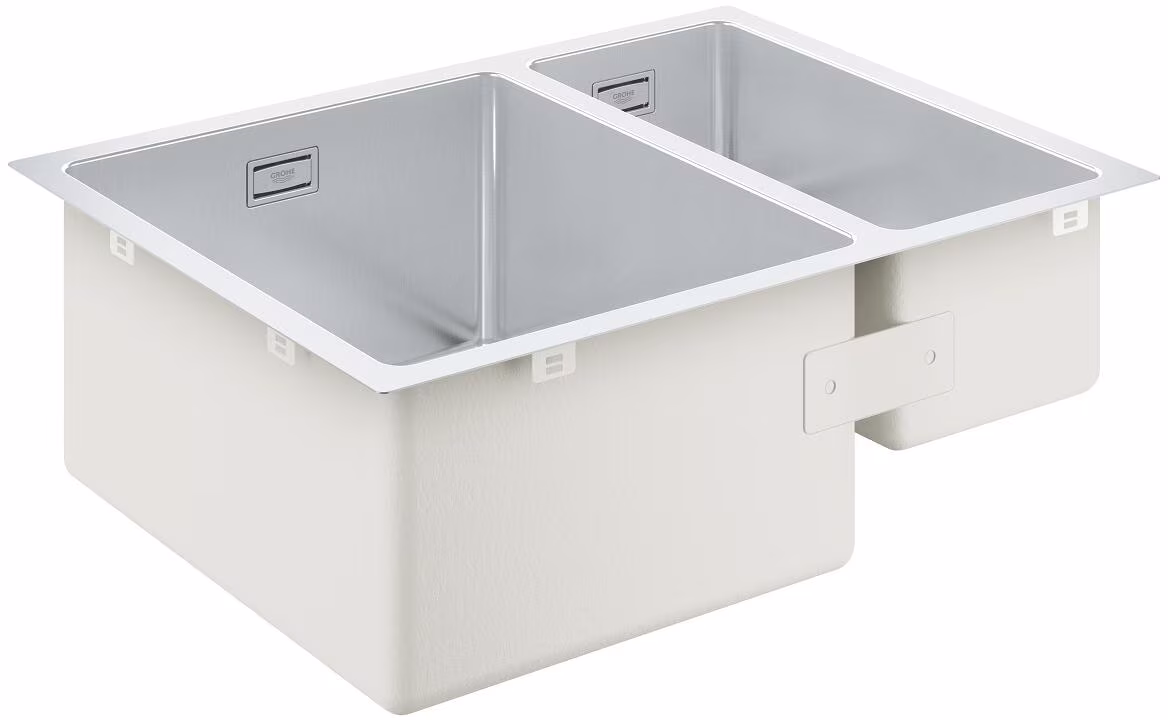 Évier sous plan de cuisine en inox Grohe K700 31577_1 1,5 bac 595x450 mm EB gauche