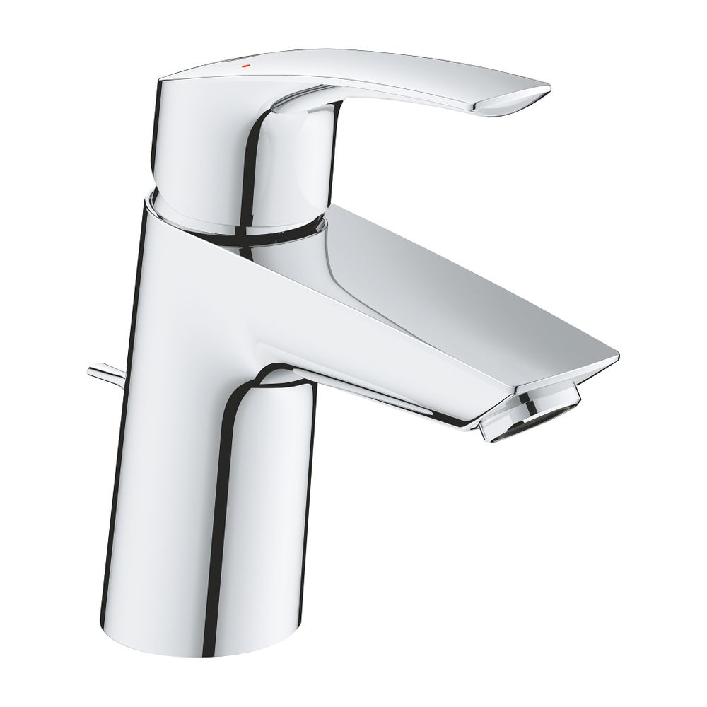 Robinetterie de lavabo Grohe Eurosmart 1 trou S-Size, version inclinée, chromé, réf. 23965003