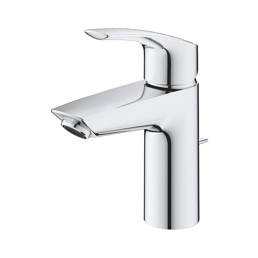 Robinetterie de lavabo Grohe Eurosmart, taille S, mitigeur monocommande, garniture de vidange à chaîne rétractable, chromé, 23456003
