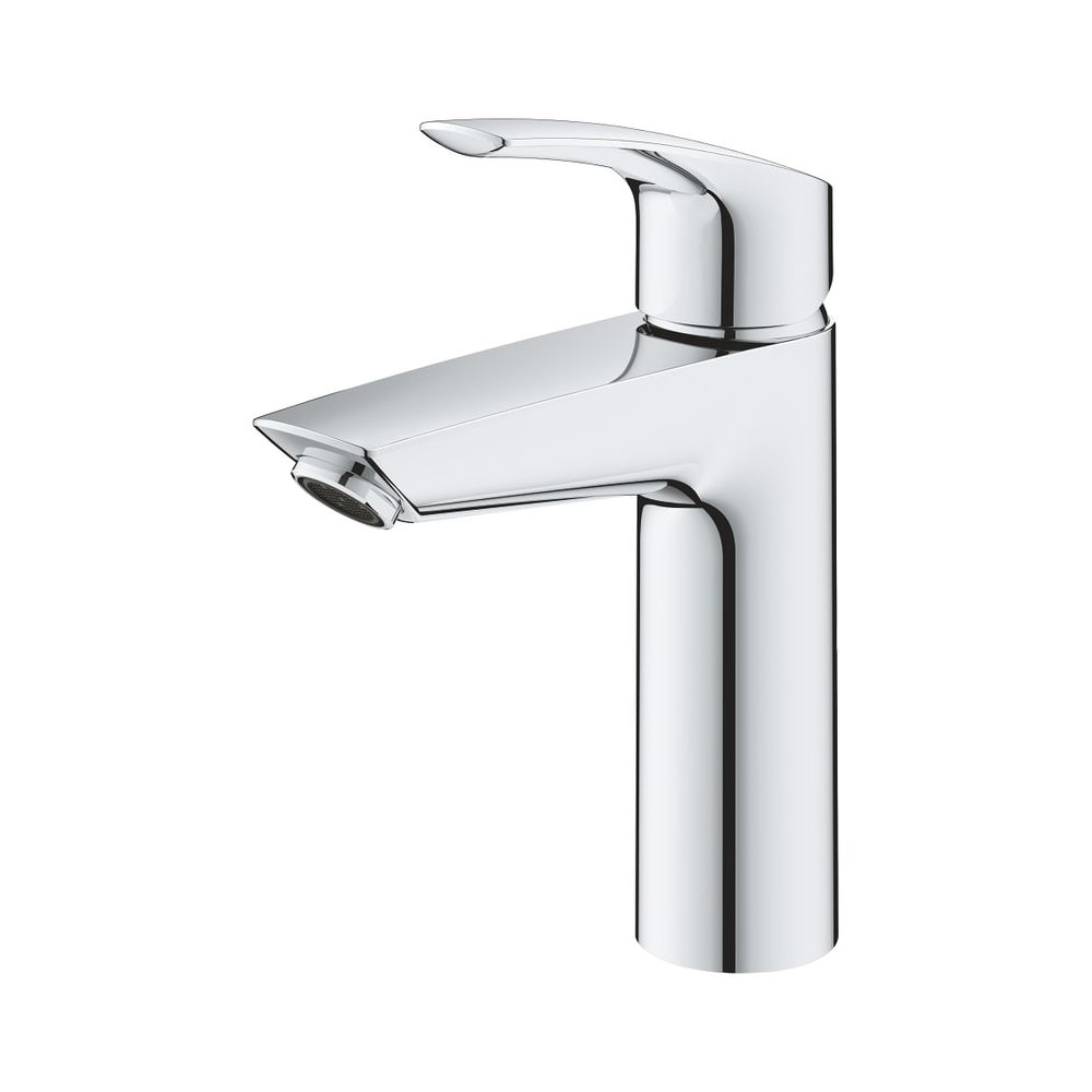Robinetterie de lavabo Grohe Eurosmart, taille M, limiteur de température, économe en énergie, corps lisse, chromé, 2339530E