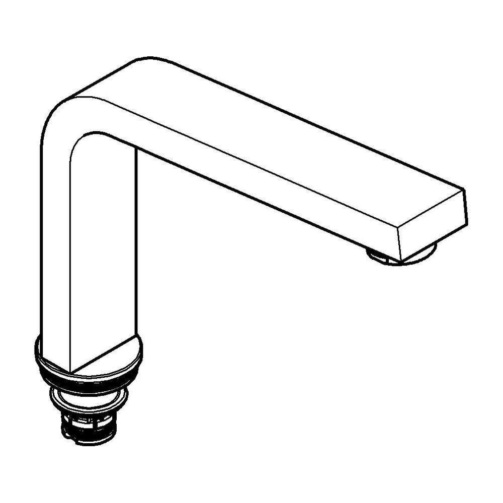 Sortie Grohe, longueur 150 mm, pivotante, avec mousseur, Supersteel, 13322DC0