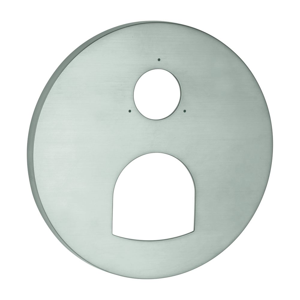 Rosace ronde Grohe pour mitigeur monocommande prêt-à-monter, étanchéité de rosace/tige intégrée, Supersteel, 49117DC0