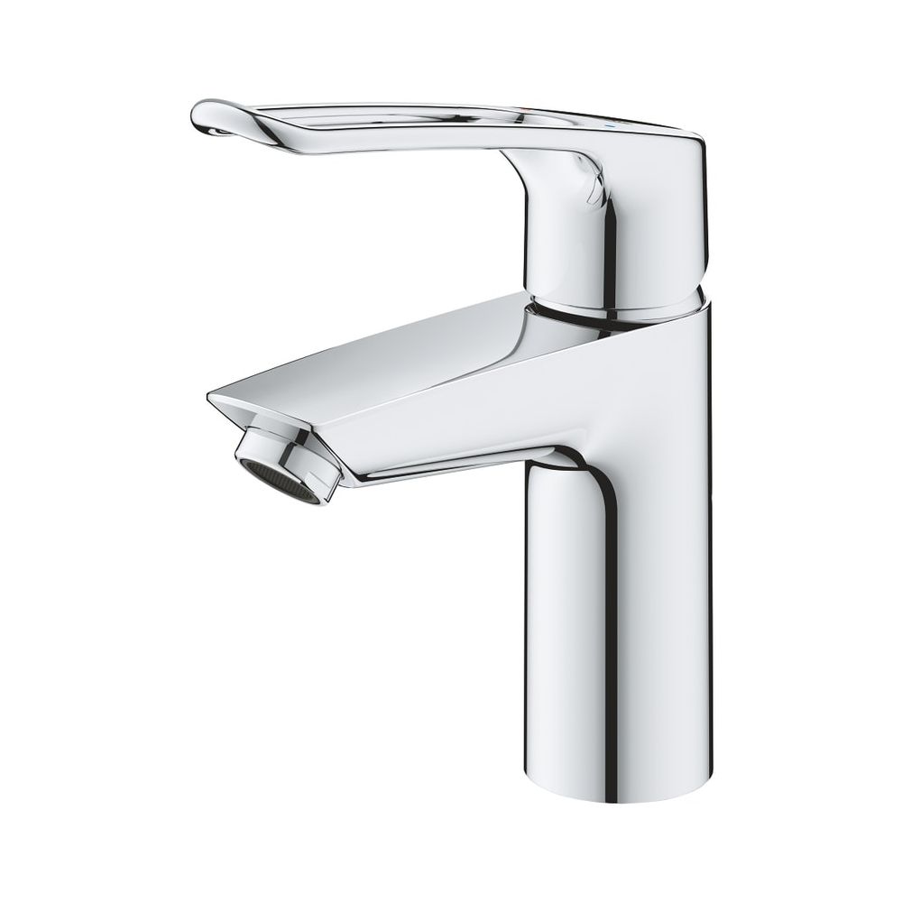 Robinetterie Grohe Eurosmart pour lavabo, taille S, levier métallique ouvert, protection anti-brûlures thermiques, chromé, 23986003