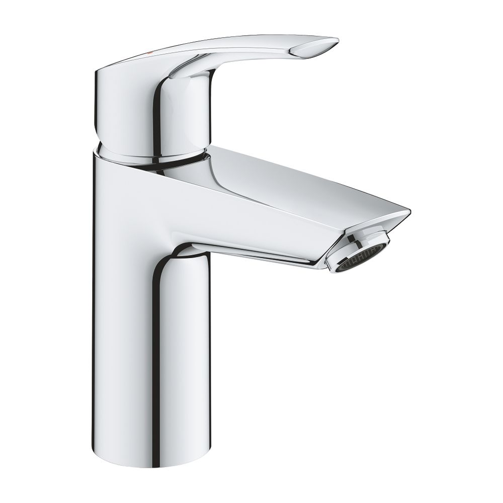 Grohe robinetterie de lavabo Eurosmart à levier unique, taille S, corps lisse, mousseur 3,5 l/min, chromé, 23974003