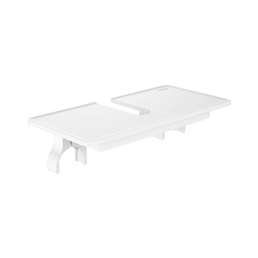 Étagère de douche Grohe EasyReach pour systèmes Euphoria et Tempesta avec mitigeur thermostatique, entraxe 150 mm, blanc, 26362LN1