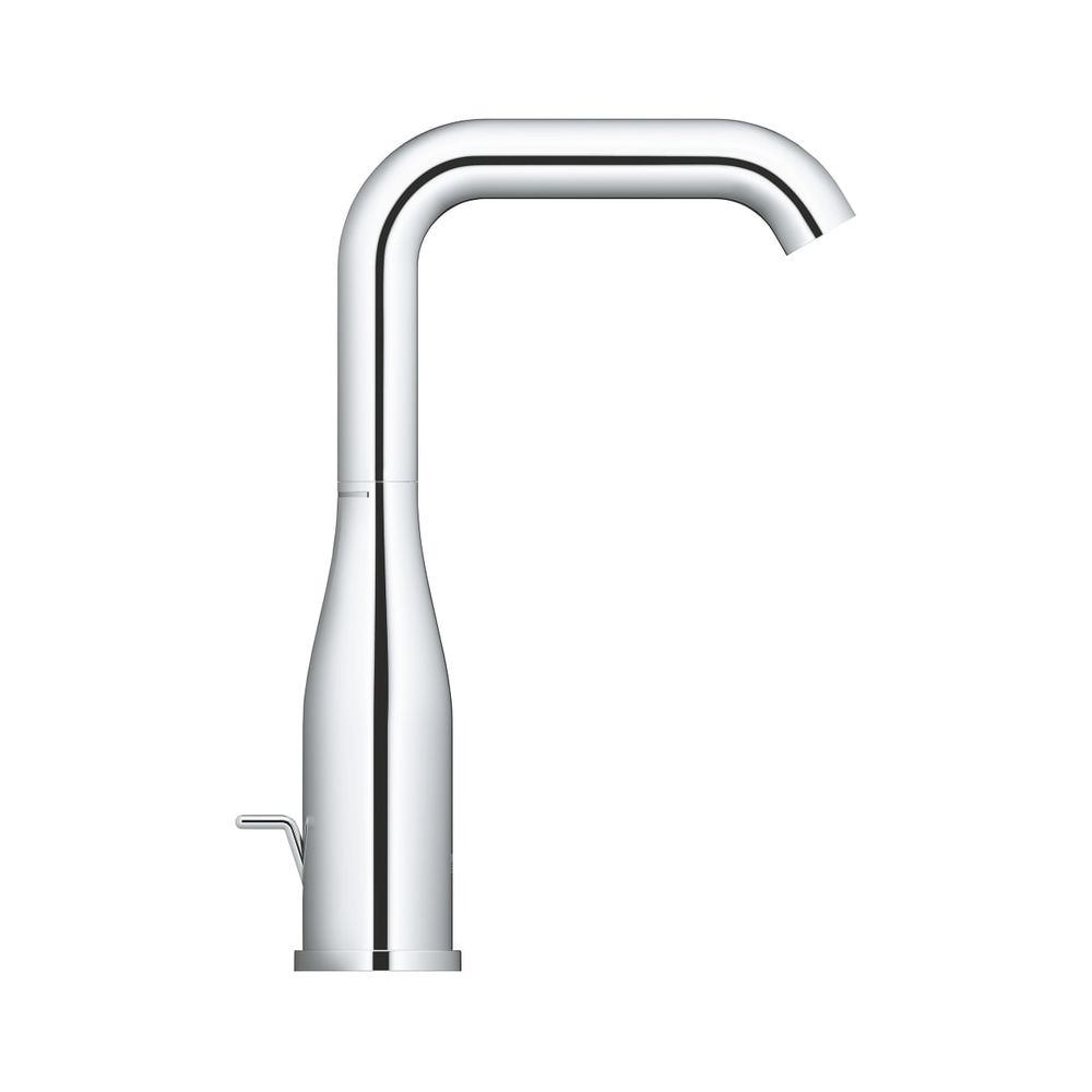 Grohe Essence mitigeur monocommande pour lavabo L-Size, garniture à tige de traction, bec orientable, chromé, 24174001