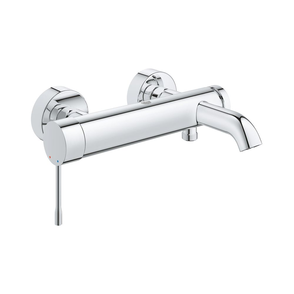 Grohe Essence Mitigeur de baignoire à une commande, montage mural, chromé, 25250001