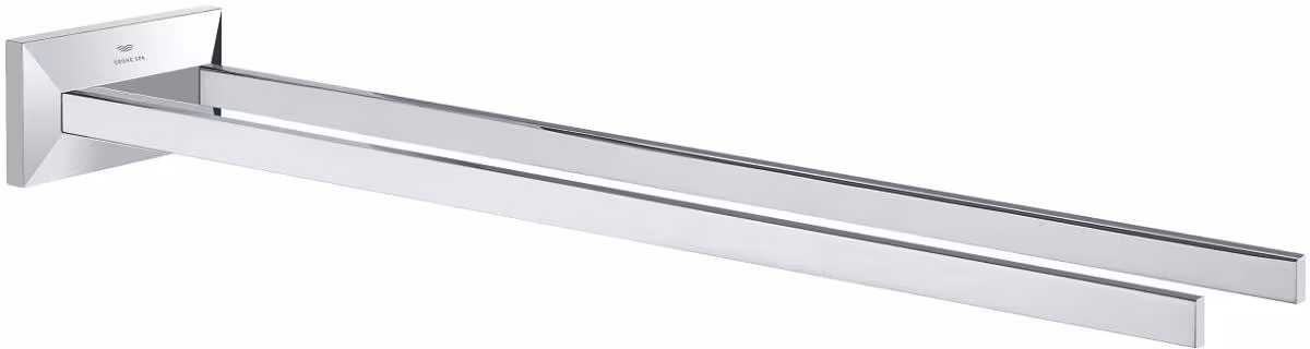 Support porte-serviettes GROHE Allure Brilliant, 2 bras, fixe, chromé (40895000)