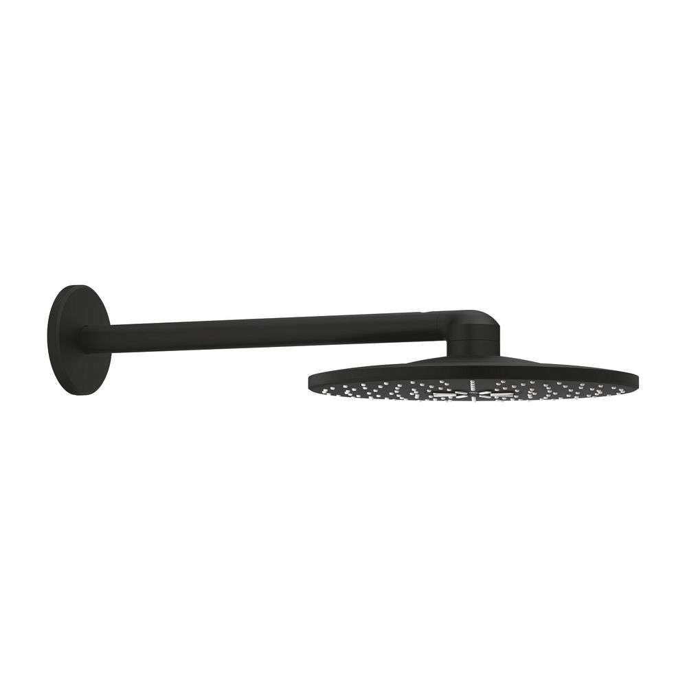 Grohe Rainshower SmartActive 310 Set pommeau de douche, bras de douche 430 mm, 2 modes de jet, sans kit de construction, Phantom Black, 22123KF0