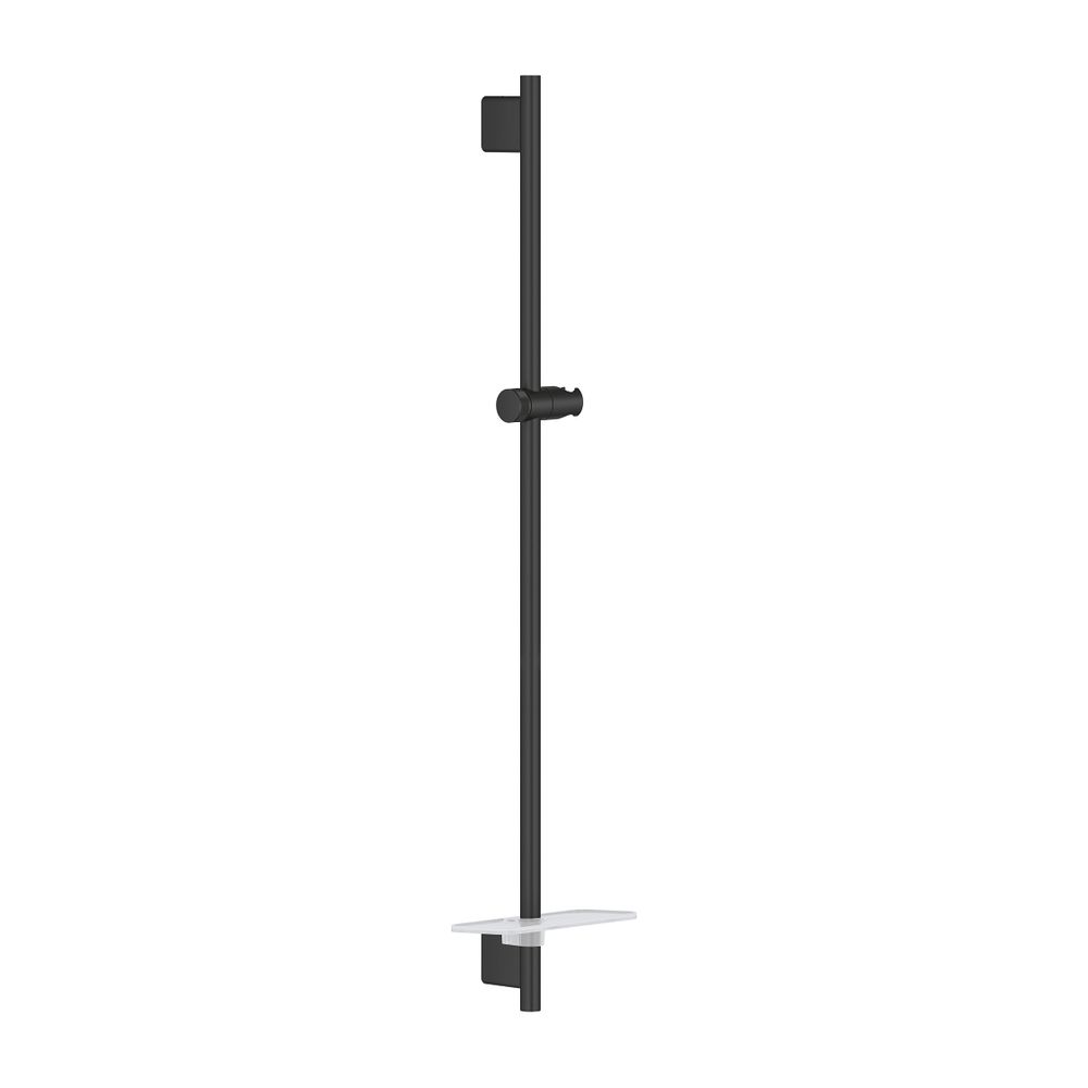 Barre de douche Grohe Rainshower SmartActive, 900 mm, fixation murale métal, rangement, Phantom Black, 22125KF0