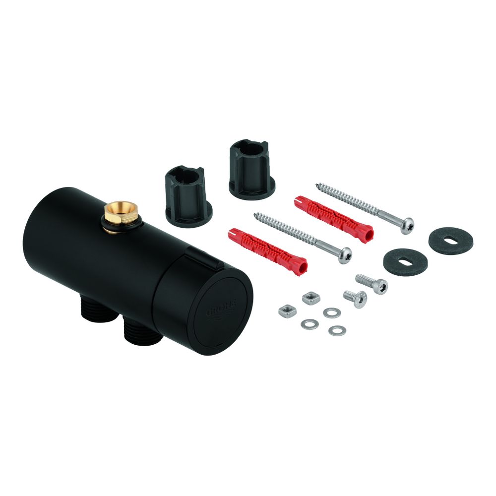 Système de commutation Grohe pour systèmes de douche Flex, montage mural, noir mat, 483382430