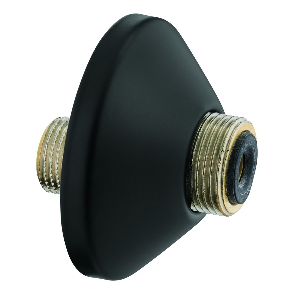 Raccord S réglable Grohe 7,5 mm avec silencieux 1/2" x 3/4", rosace à visser, noir mat, 120752430