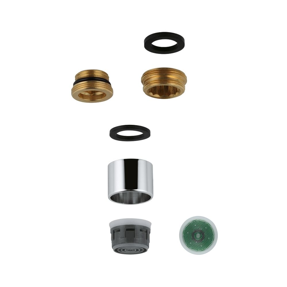 Grohe Mousseur régulateur de jet, filetage intérieur M22x1, 5,7 l/min à 3 bar, Supersteel, 13935DC0