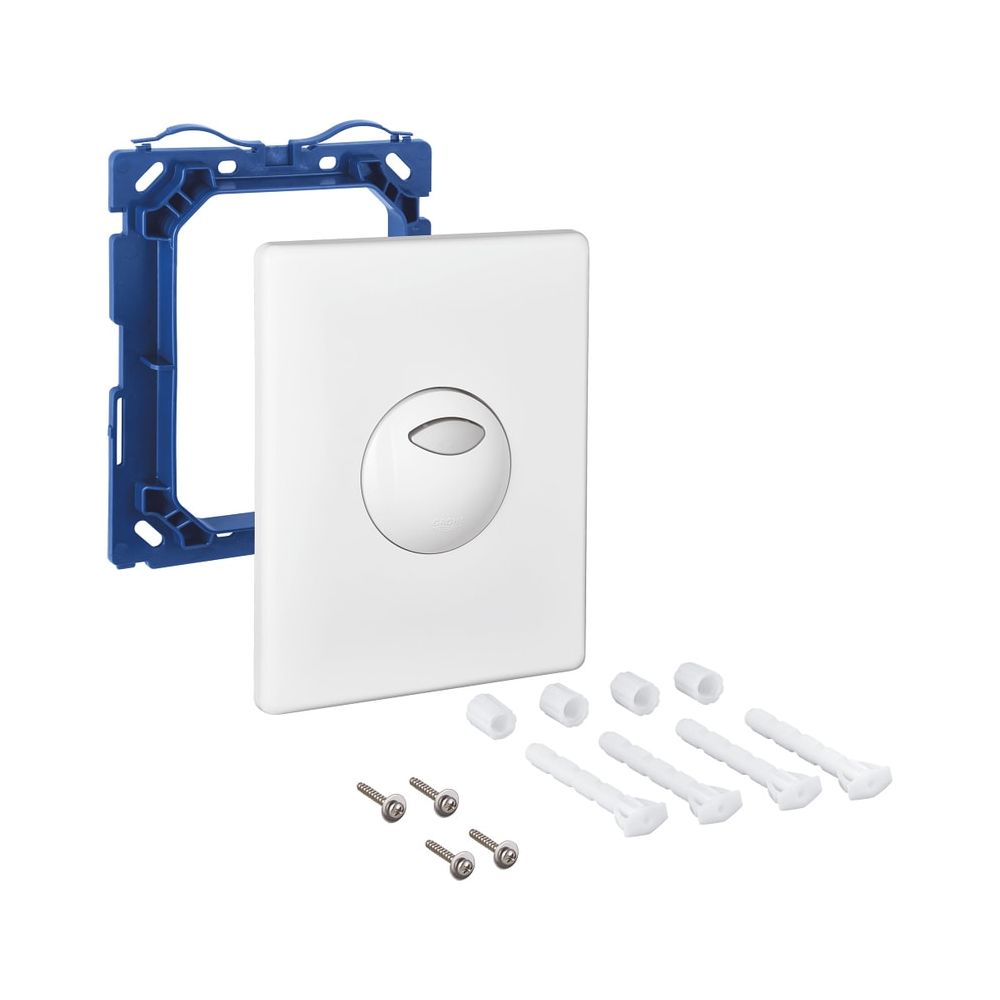 Grohe Plaque de commande WC Skate, commande à 2 quantités/Start-Stop, 156x197 mm, blanc alpin, 42303SH0