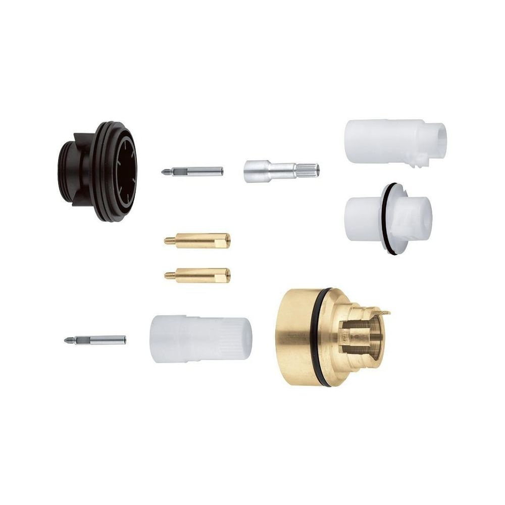 Kit d'extension Grohe 27,5 mm pour Rapido T, pour utilisation avec thermostat central et douchette thermostatique avec vanne d'arrêt