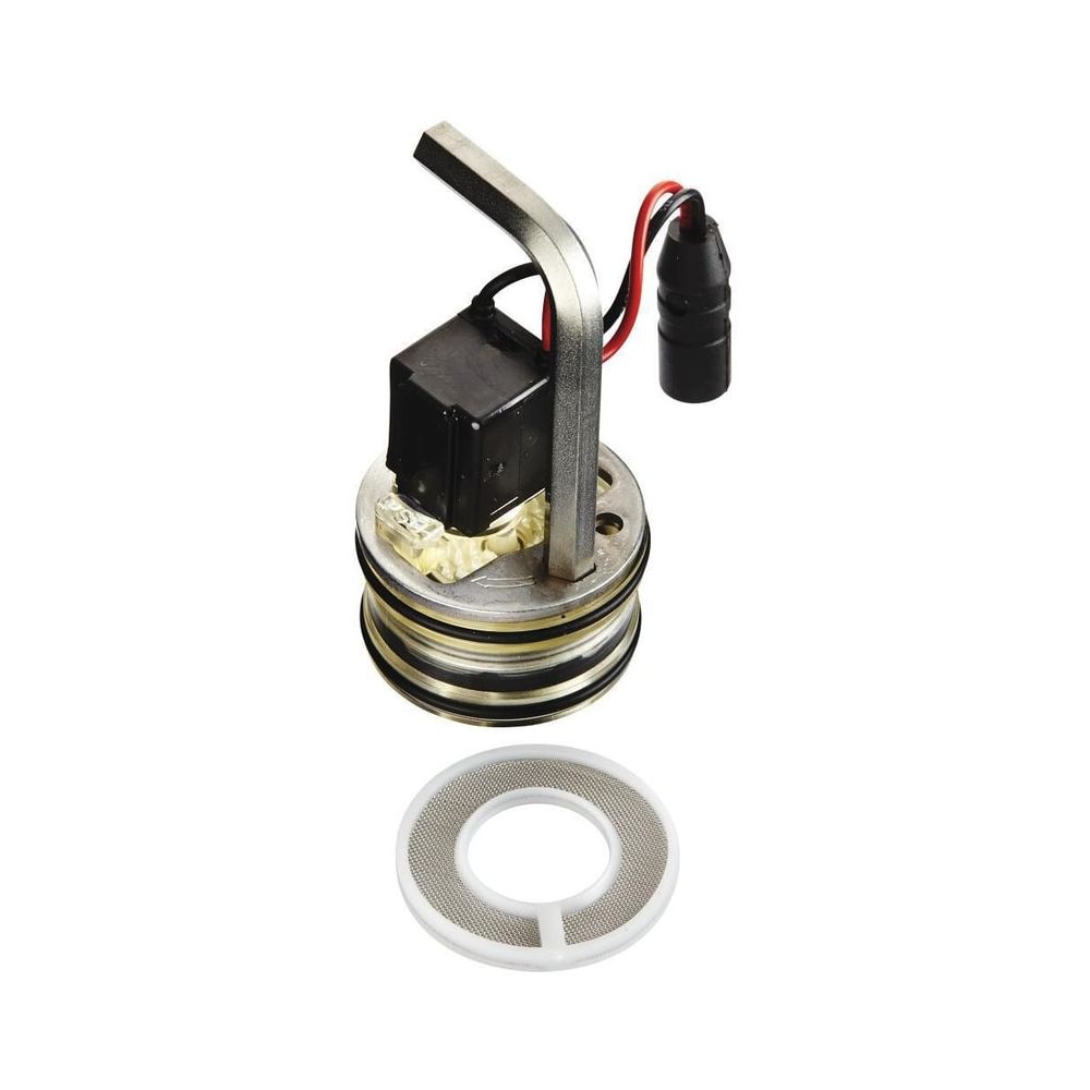 Électrovanne Grohe pour robinetterie à fermeture automatique, avec filtre anti-salissures, tension de service 6 V, chromée, 42323000