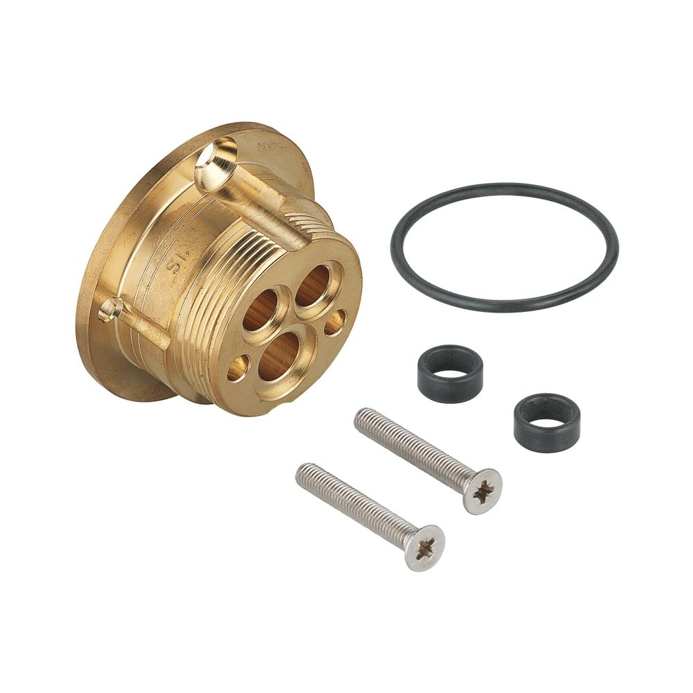 Kit de rallonge Grohe chromé, 25 mm pour robinetterie de lavabo 2 trous 1/2" pour corps encastrés 23 200, 23 319, 32 635, 46627000
