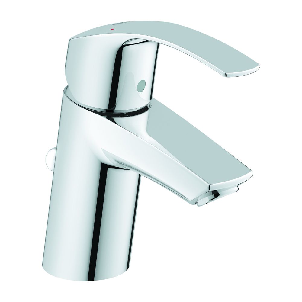 Mitigeur Grohe Eurosmart pour lavabo, taille S, garniture à tige de vidange 1 1/4", chromé, 33265002