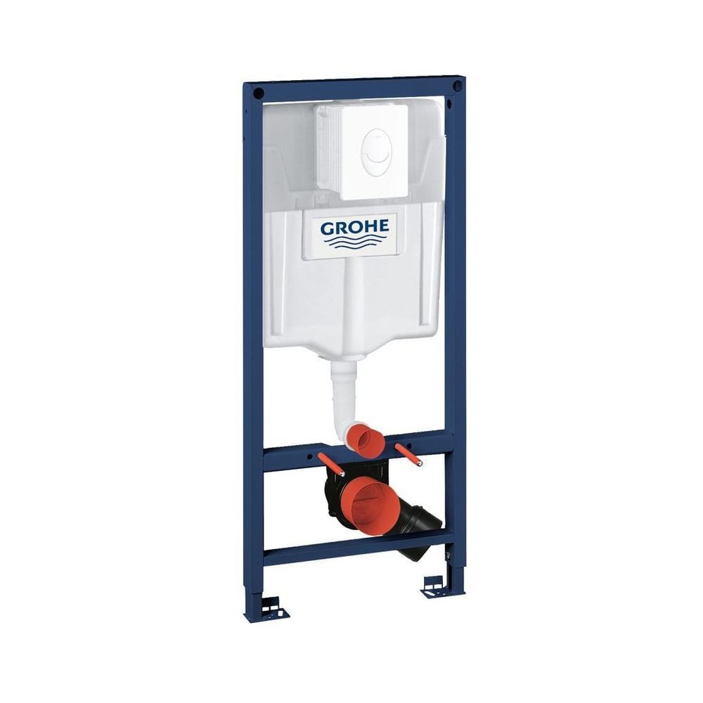 Kit 2-en-1 Grohe pour WC Rapid SL, élément pour WC de 1,13 m de hauteur de construction, commande Skate Air, blanc alpin, 38764001