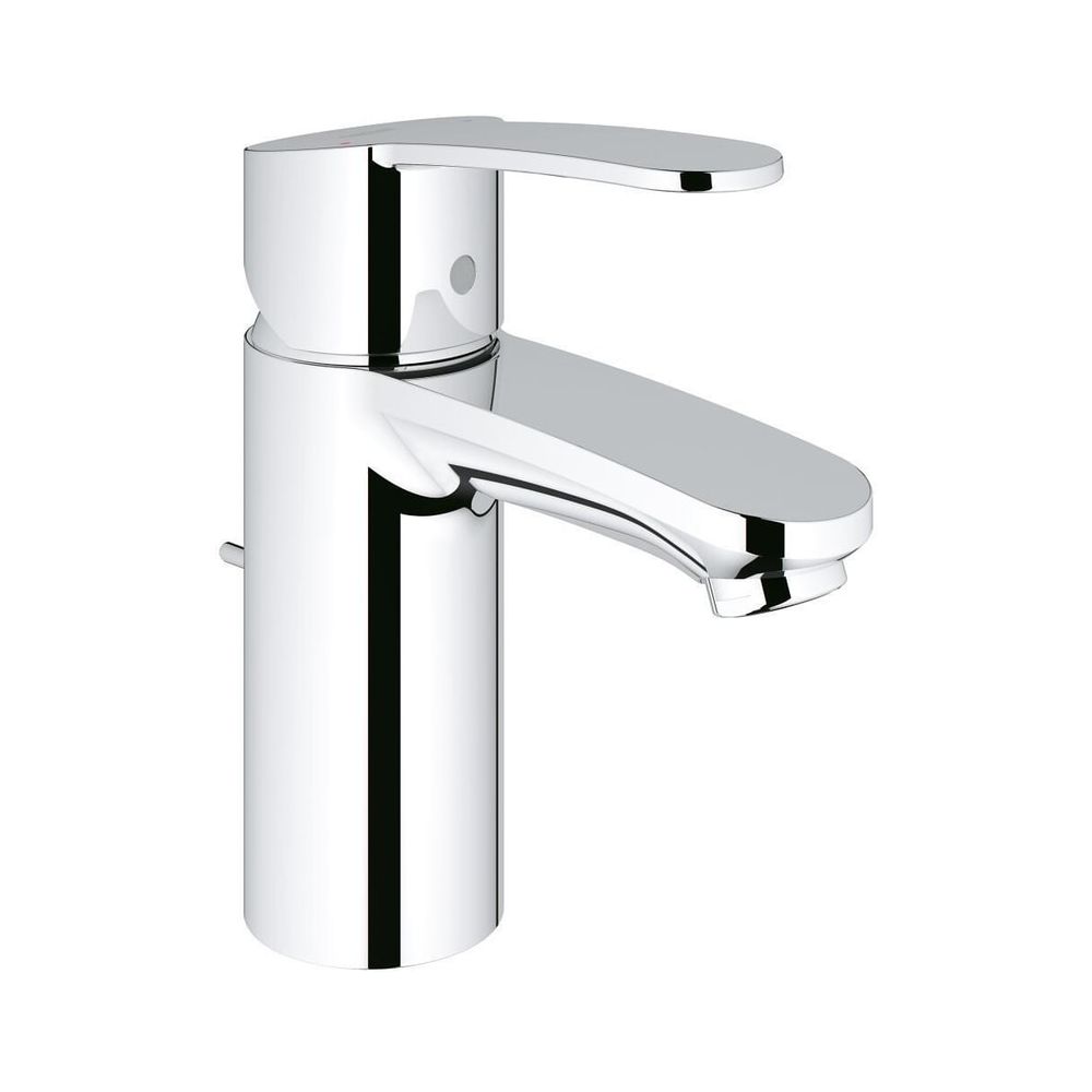 Robinetterie de lavabo Grohe Eurostyle Cosmopolitan à un trou, taille S, garniture de vidange à tige 1 1/4", chromé, 3355220E