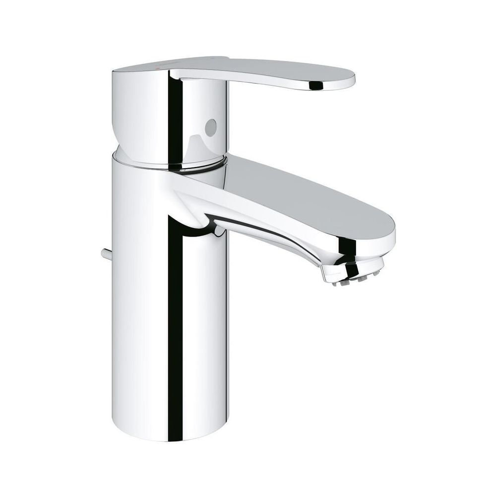 Grohe Eurostyle Cosmopolitan Mitigeur monocommande pour lavabo, taille S, basse pression, garniture de vidange à tige 1 1/4", chromé, 33561002
