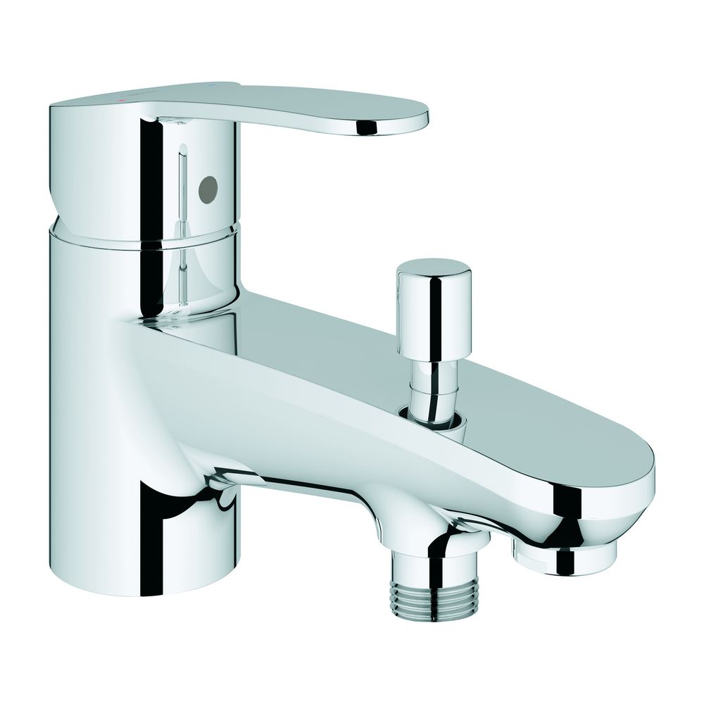 Robinetterie de baignoire Grohe Eurostyle Cosmopolitan à un seul levier, cartouche céramique, débit minimal réglable 2,5 l/min, chromé, réf. 33614002