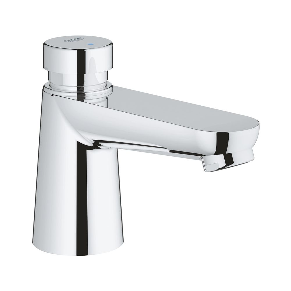 Vanne d'arrêt à fermeture automatique Grohe Eurosmart CT, sans mélange, marquage Bleu/Rouge, Chromé, 36265000
