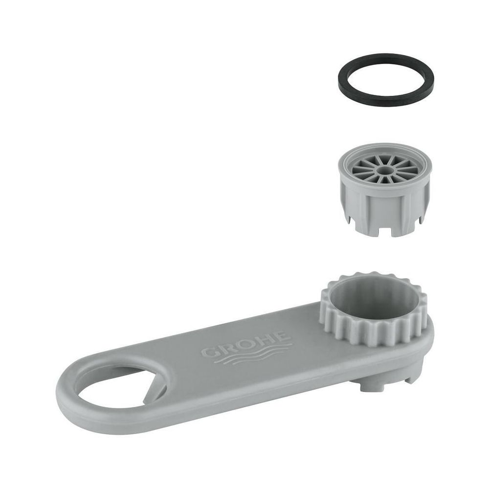 Pommeau de douche Grohe sans limitation de débit, intégré, avec clé de démontage, 46790000